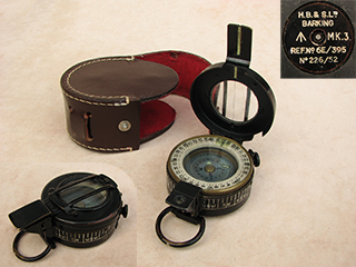 1950's MK 3 military prismatic compass by Henry Browne & Son.
